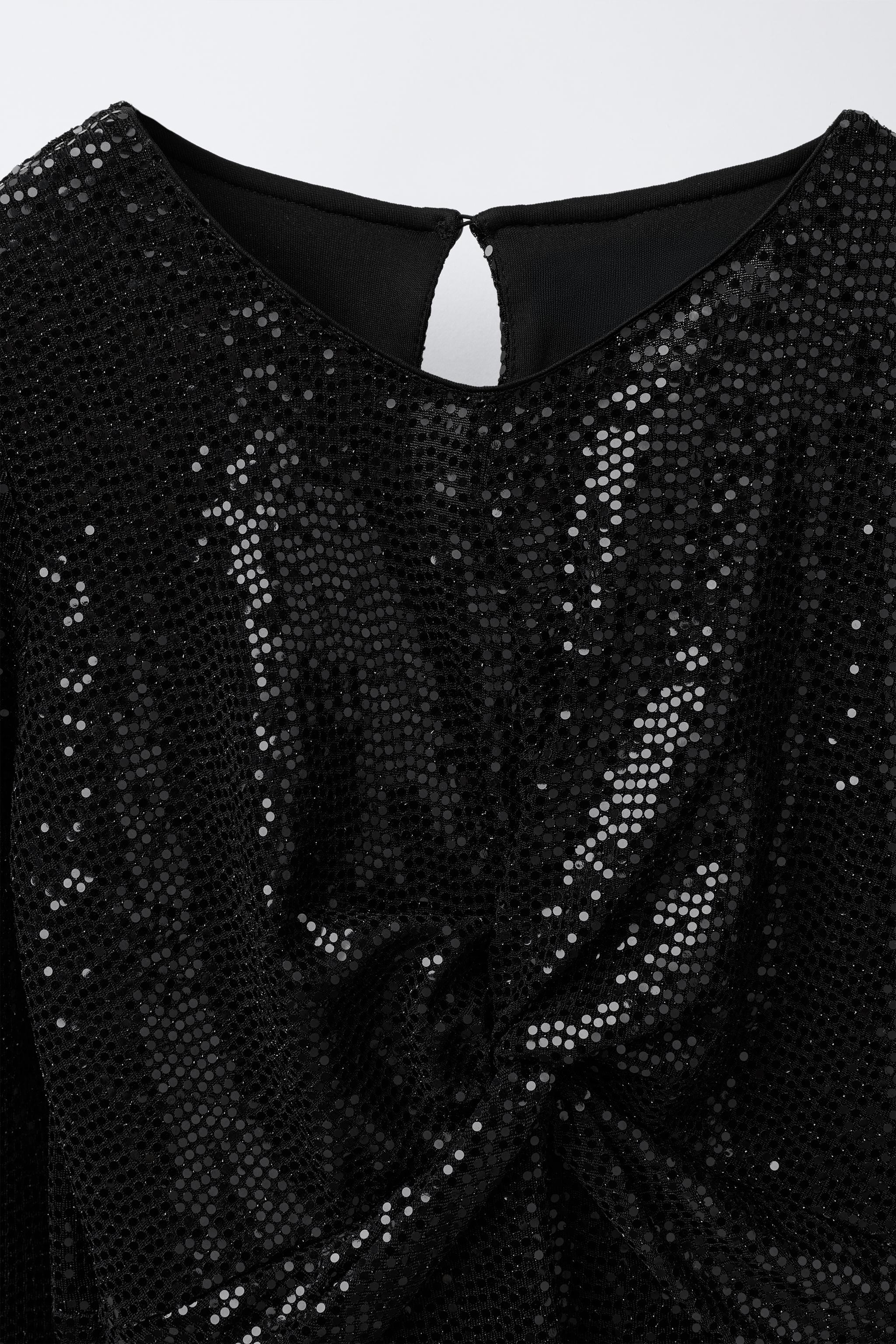 SPARKLY KNOTTED DRESS